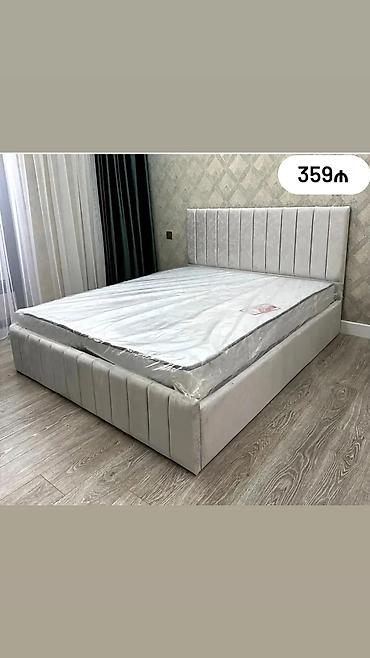 2 neferlik matras: Mebel dəsti – yumşaq parça ilə üzlənmiş iki nəfərlik çarpayı və döşək — 1