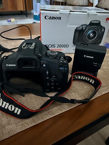 Fotokameralar: ✔️300 man(Mərdəkan). Canon EOS 2000D Fotoapparat satilir.Problemi — 1