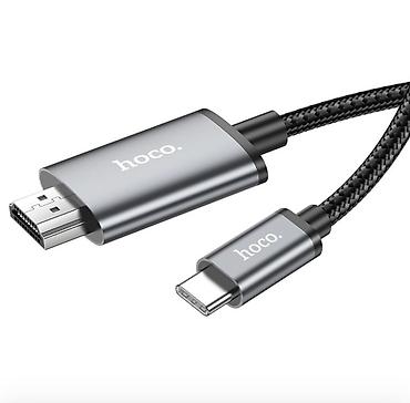 hdmi micro usb: UA27, видео кабель Type-C на HDTV, поддержка 4K 30Hz, длина 2м 1 — 5