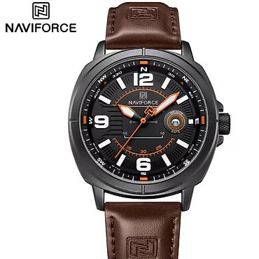 Qol saatları və aksesuarlar: Naviforce kişi qol saatı - Korpus: mat qara metal korpus, iri tac və — 1