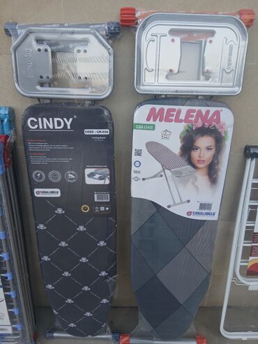 Pərlər, ventilyatorlar: Ütü masaları – Cingillioğlu markası Müxtəlif modellər: - CINDY (CM — 7