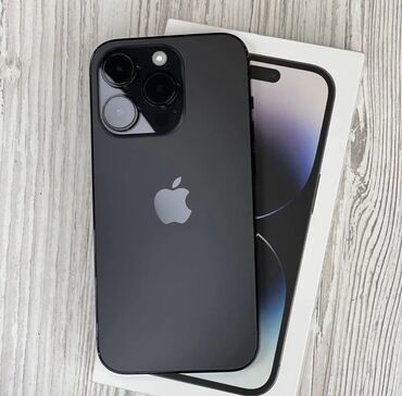 Apple iPhone: IPhone 14 Pro, Б/у, 128 ГБ, Черный, Защитное стекло, Чехол, Кабель, 93 %