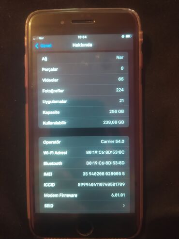 Apple iPhone: IPhone 8 Plus, 256 GB, Qara