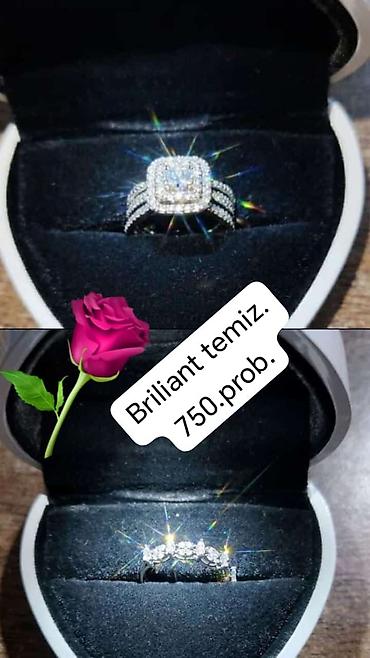 qizil pirsing: Nişan, Üzük, Ağ qızıl, 750 Əyar, Brilyant, 1.01-1.50 Karat — 1