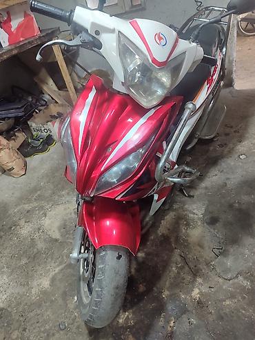 skuter scooter: Skuter/moped – Sport dizayn - Korpus rəngi: qırmızı-ağ, idman üslublu — 3