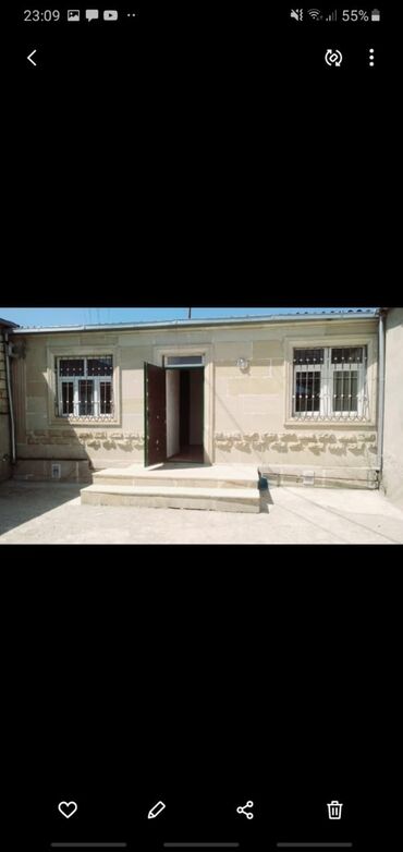 yevlaxda ev: 100 kv. m, 3 otaqlı, Qaz, İşıq, Su