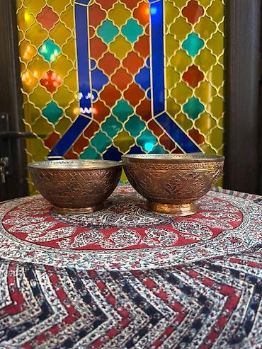 antik samovar alıram: Misdən hazırlanmış əl işi samovar/qəndil tipli su qabı dəsti isteyen — 5