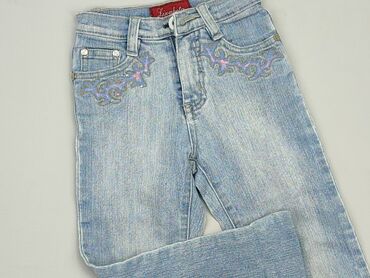 Jeansowe: Spodnie jeansowe, 12-18 m, stan - Zadowalający