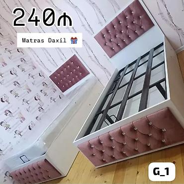 Мебель для дома: Tək nəfərlik çarpayı dəsti – Matras daxil - Ölçü: standart tək — 1