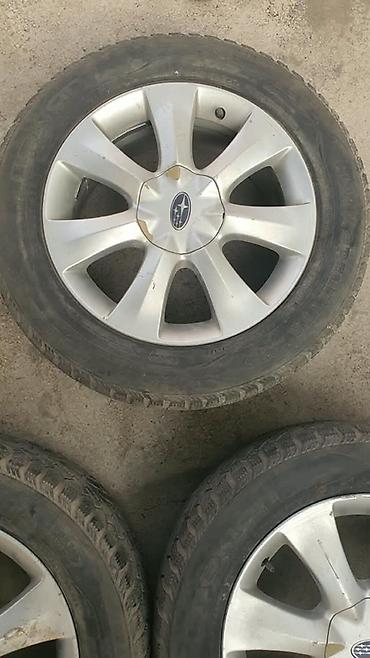 r16 subaru: Комплект литых дисков Subaru с шинами. Одно колесо не родное — 3