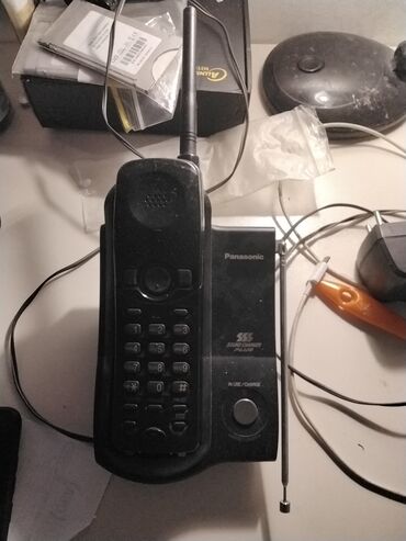 kabelsiz ev telefonlari: Stasionar telefon Panasonic, Simsiz, İşlənmiş