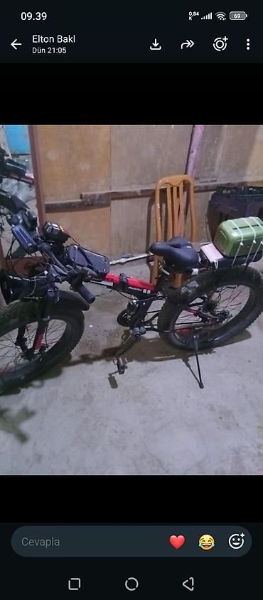 velesiped: Elektrikli fatbike velosiped - Güclü qalın (fat) təkərlər – qum — 1