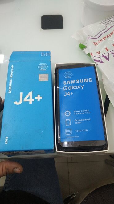 samsung galaxy star 2 plus: Samsung Galaxy J4 Plus, 16 GB, rəng - Qara