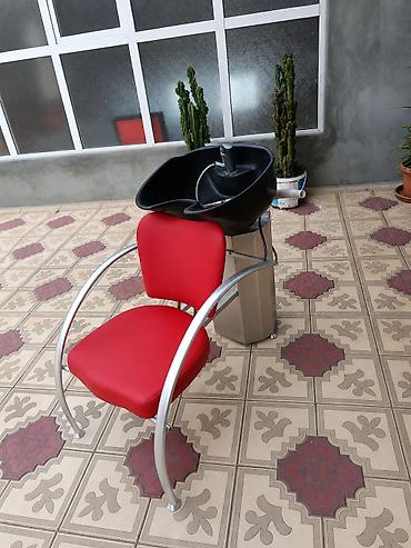 təbii sac satışı: Salon üçün saç yuma stendi və oturacaq dəsti - Komplekt: arxada — 1