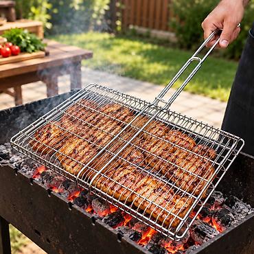 Nerj kabab setkası 60*31*70 Nerj (paslanmayan polad) kabab setkası
