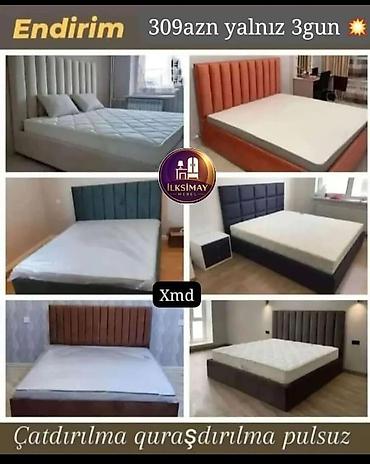 matras sifarisi: Yataq dəsti – “İlksimay Mebel” - Ölçü: 200x160 sm - Yumşaq başlıq və — 1