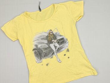 żółte bluzki: T-shirt damski, S