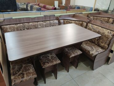 Кухонные столы и стулья: Кухонный стол и стул, Новый, Бесплатная доставка, цвет - Бежевый — 2