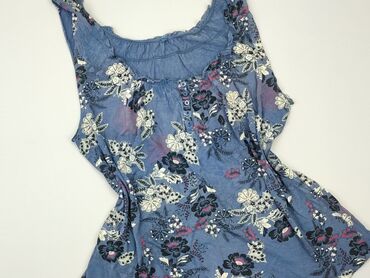 bluzki w kwiaty z bufiastymi rękawami: Blouse, 4XL (EU 48), condition - Good