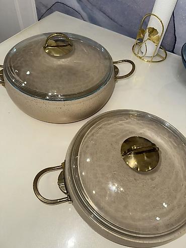 в7 16: Комплект жаропрочных сотейников с крышками - Набор из 2 сотейников — 1