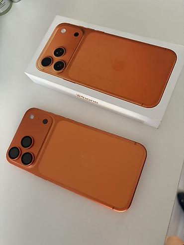 Уюлдук телефондор жана аксессуарлар: IPhone 17 Pro Max, Колдонулган, 512 ГБ, Ток сары, Коргоочу айнек, Каптама, Кабель, 97 % — 8