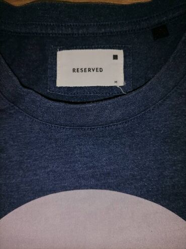 napred pozadi majice: T-shirt Reserved, M (EU 38), color - Blue