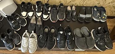 обув бу: Эркектердин кроссовкасы, 32, 33, 34, Nike, Колдонулган, түсү - Кара, Өзү алып кетүү — 2
