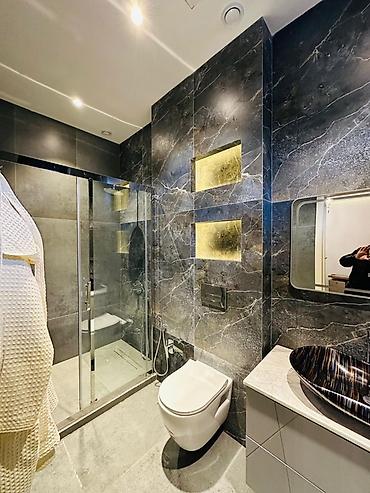 дом с бассейном: 130 м², 4 комнаты, С бассейном, Канализация, Комби, Газ — 8