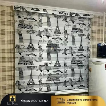 Pərdə və tüllər: Jalüz pərdə ucuz sok qiymətlər bizdə 2 ya 3 günərzində hazırlama — 5