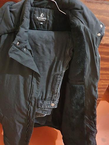 Куртки: DUSHIQIYU kişi parkası – 3XL ölçü - Rəng: qara - Uzun model, qış üçün — 3