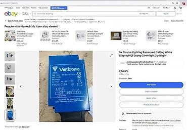 Ostali elektro materijali: Ventronic elektronski prigušnica/driver za MH/keramičke/HPS sijalice — 6