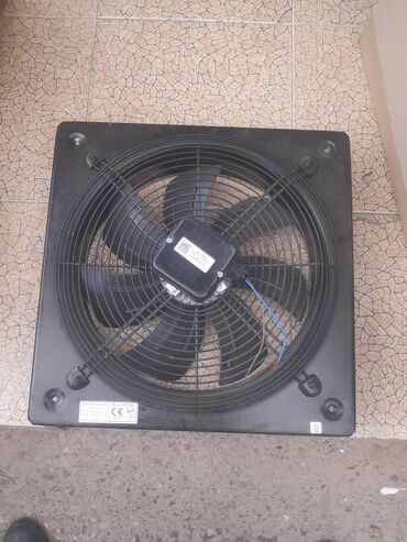 Ventilyatorlar: Sənaye tipli divar ventilyatoru - Korpus: kvadrat metal panel, ön — 3