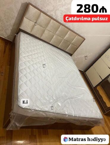 Divan və masa dəstləri: İkinəfərlik çarpayı, Matras ilə