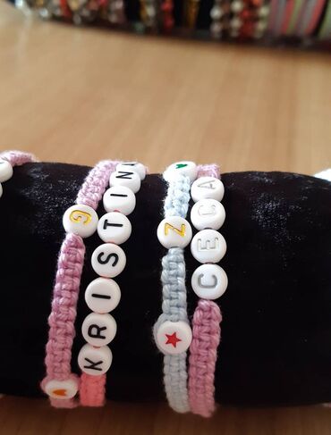 Narukvice: Narukvice Hand Made 150 vockice, 200 ime, 250 perlice Isporuka Slanje — 3
