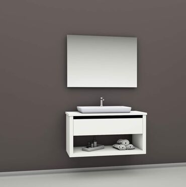 Кухонные краны: Müasir hamam mebeli dəstləri - Divara montaj olunan konsol tipli