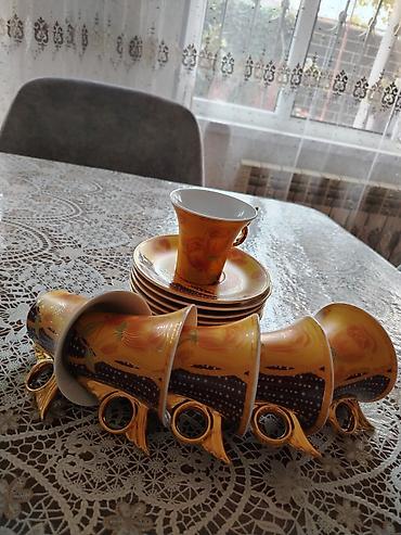 caydan dəsti: Çay dəsti, rəng - Sarı, Keramika — 1