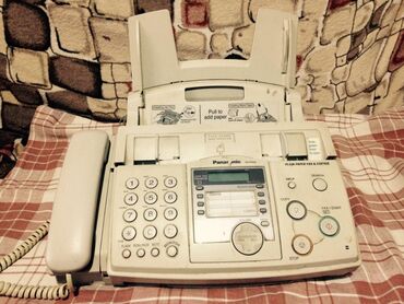 islenmis printer: Faks-telefon yaxşı vəziyyətdə işləyir.tecili satilir.her bir şeyi