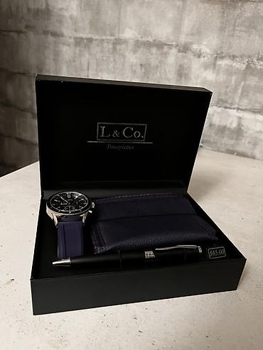 Наборы украшений: Подарочный набор L & Co. Timepieces Состав: - Наручные часы L — 1