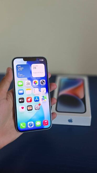 Apple iPhone: IPhone 14, 128 GB, Mavi, Simsiz şarj, Face ID