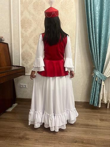базарить: Кыргызский национальный костюм для девочек 10-13 лет Белое платье — 7