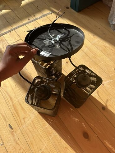 Digər işıqlandırma: Çılçıraq, 3 lampa, Metal