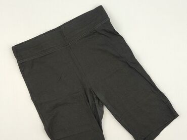 krótkie spodenki czarne z wysokim stanem: Sinsay, Shorts for women, size L (EU 40)