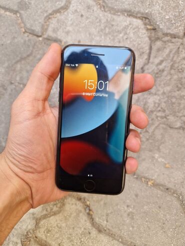 iphone x 2 ci el fiyatları: IPhone 7, 32 GB, Qara, Barmaq izi