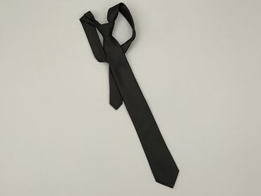 Krawaty i akcesoria: Krawat, kolor - Czarny, stan - Bardzo dobry