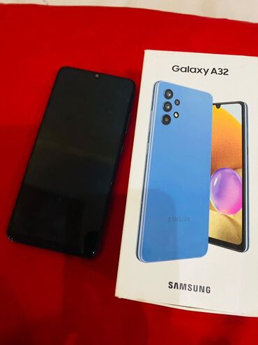 а32 телефон: Samsung Galaxy A32, Б/у, 128 ГБ, цвет - Голубой, 2 SIM