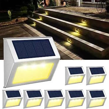 Baštenska rasveta: Solarne LED svetiljke za stepenice/ogradе – set - Solarna napajanja — 4