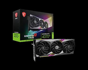грин карта: RTX 4070 Ti GAMING X TRIO 12G. Новые карты в упаковке. Наш офис