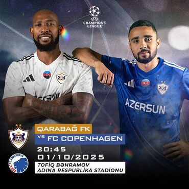 qaçış aparatı satış: Qarabag - Kopenhagen oyununa bilet satilir! Biletler muxtelif