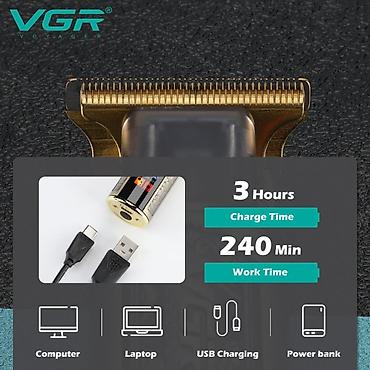 Бытовая техника: Taraş aparatl VGR 073 - 6500 RPM /1500MAH - 180 dəqiqə / — 7