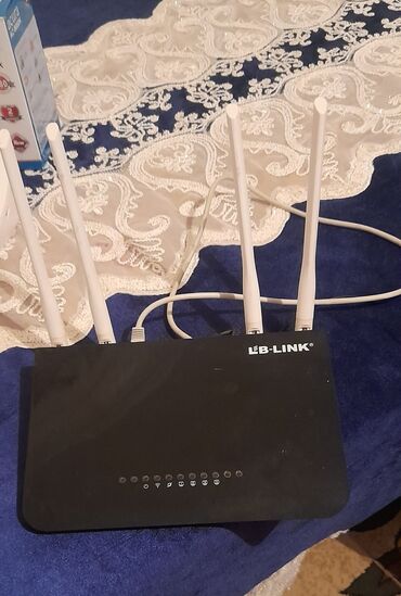 katv wifi elaqe nomresi: LB-LINK Wi‑Fi router - 4 ədəd yüksək qazanclı anten: stabil siqnal və